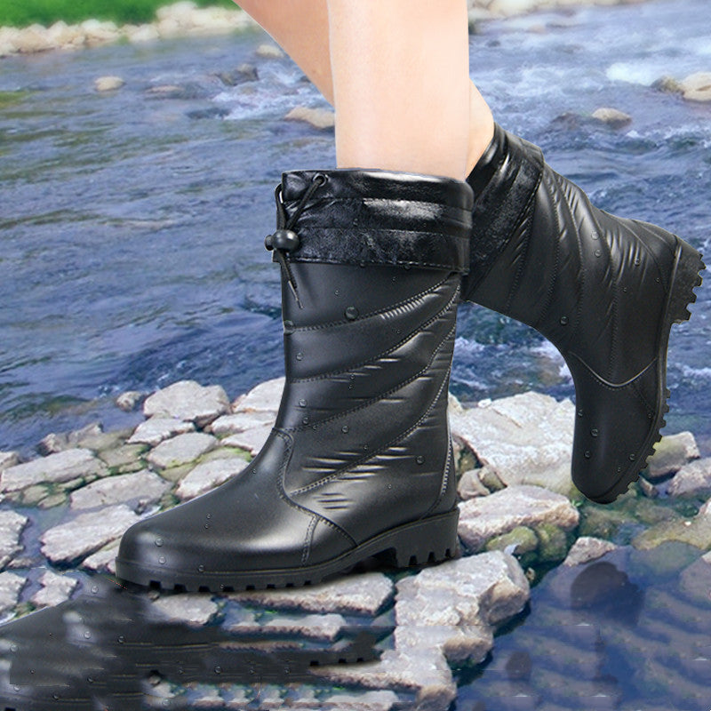 Women's Waterproof Warm Rain Boots